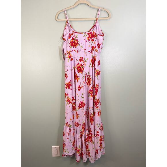 Nanette Lepore Oh So Pretty Maxi Dress 6 Lilac Floral High Low Feminine Boho NWT - Picture 3 of 13